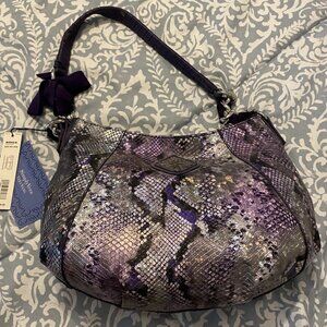 Plum Python Purse